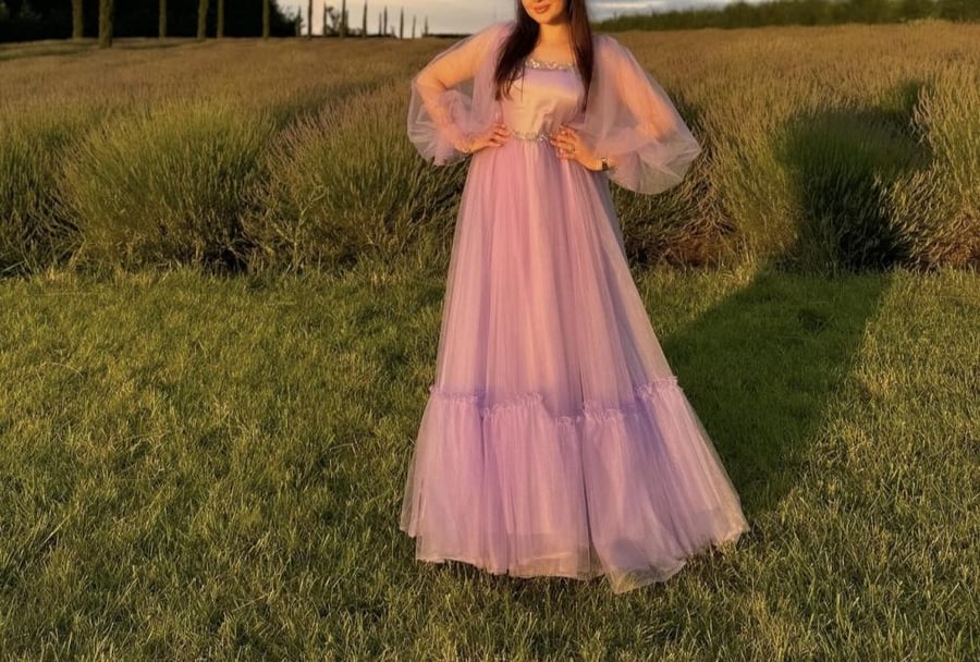 Purple tule dress