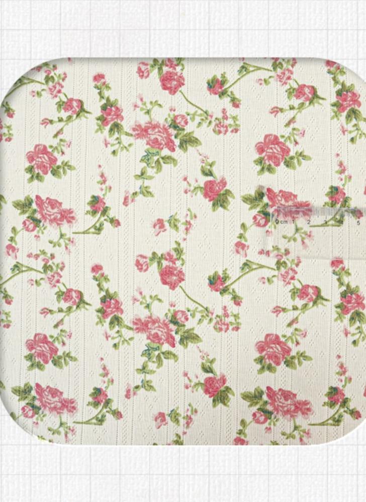 100%cotton”(vertical bar rib jacquard fabric (Fabric