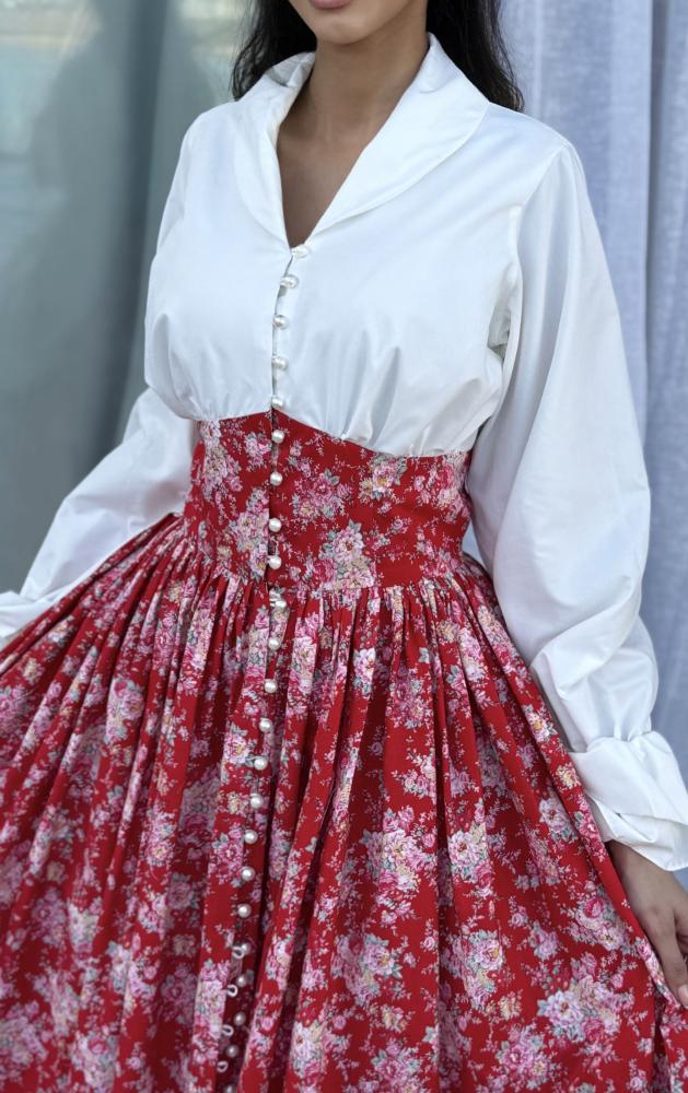 Red/white cotton