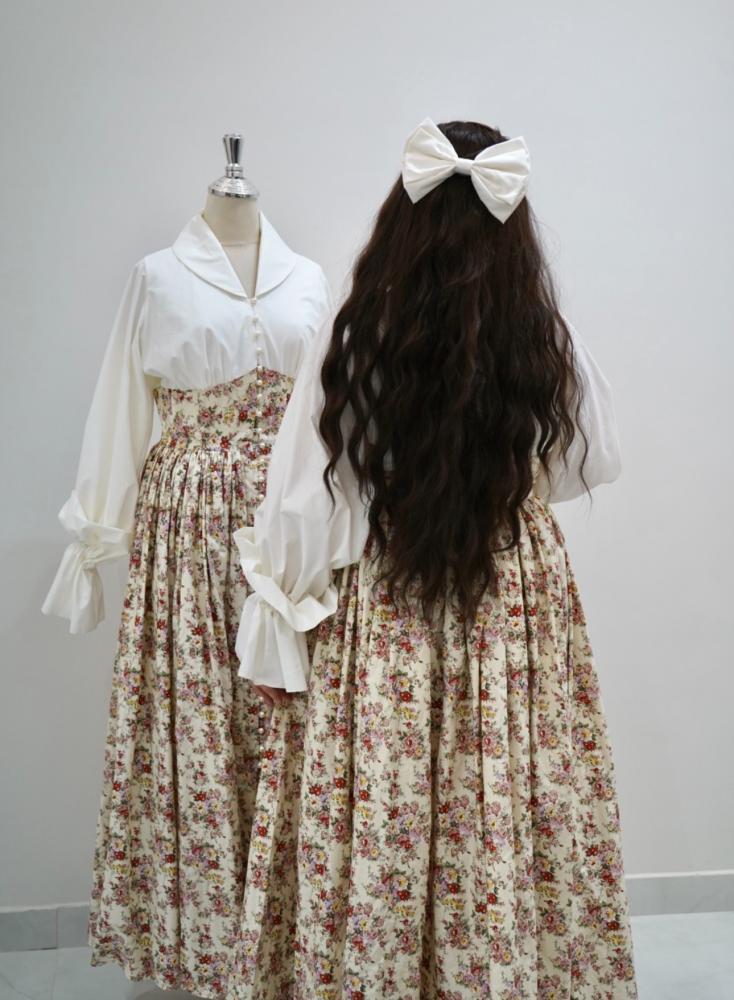 Floral/white cotton dress