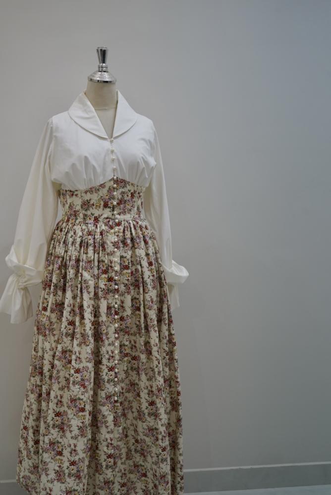 Floral/white cotton dress