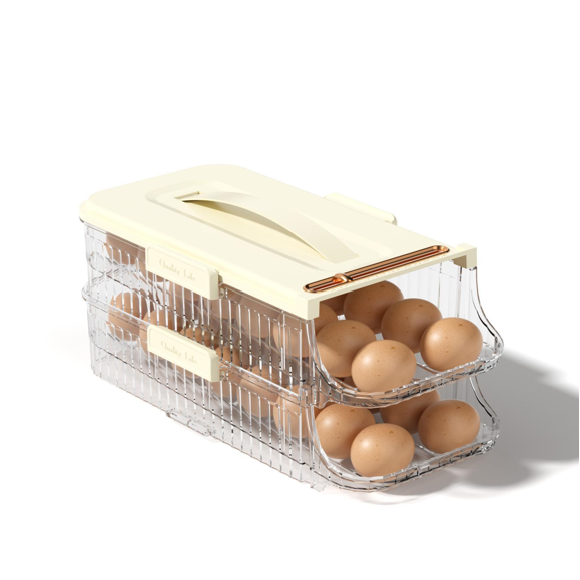 Two-story egg organizer