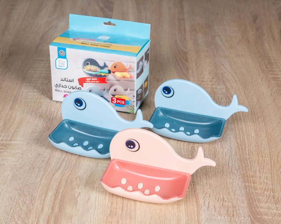Wall-mounted soap stand in multiple colors