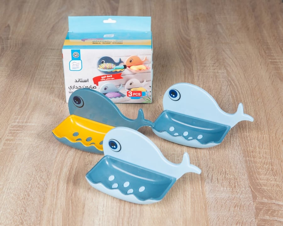 Wall-mounted soap stand in multiple colors