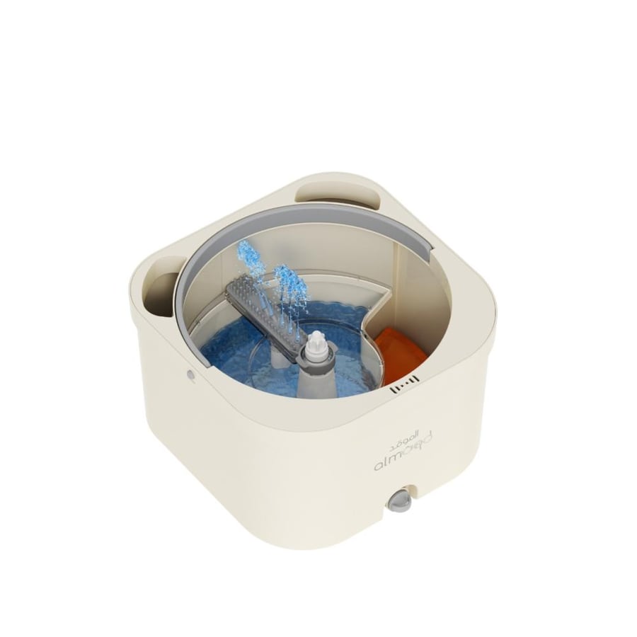 The developed stove mop with a square head
