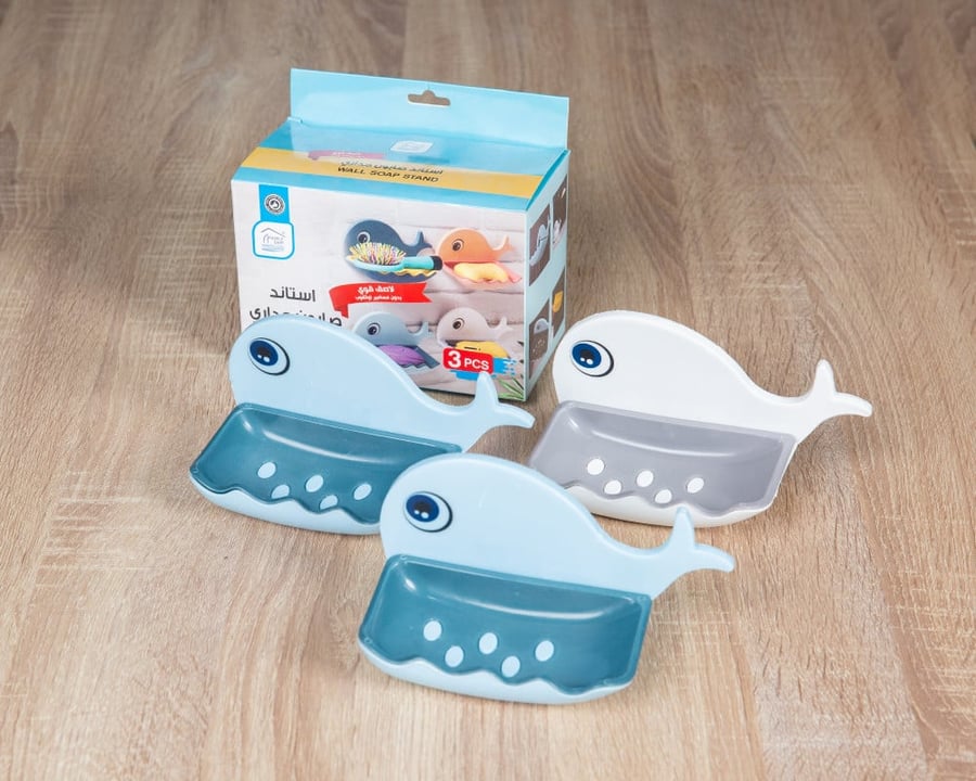 Wall-mounted soap stand in multiple colors