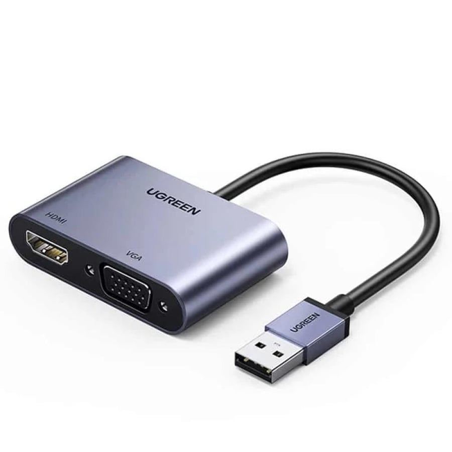 محول يوجرين من USB 3.0 إلى HDMI و VGA موديل 20518