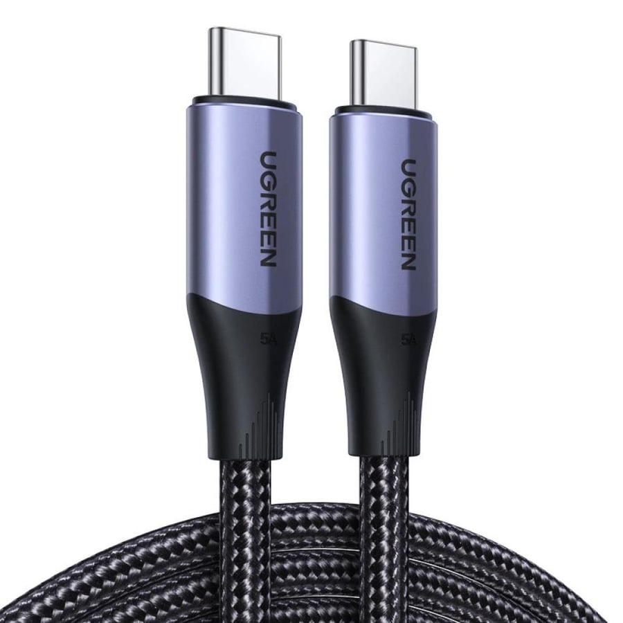 يوغرين كيبل USB-C إلى USB-C أسود 80150 كيبل