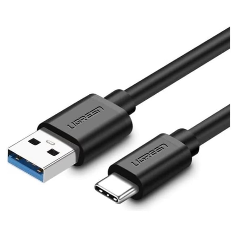كابل يوجرين من USB 3.0 إلى Type-C بطول 1.5 متر أسود موديل 20883