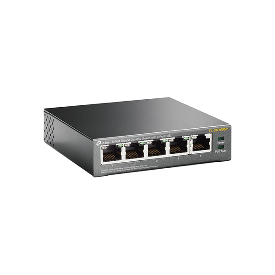 سويتش TP-Link Switch 5-Port Gigabit 4-Port PoE TL-SG1005P
