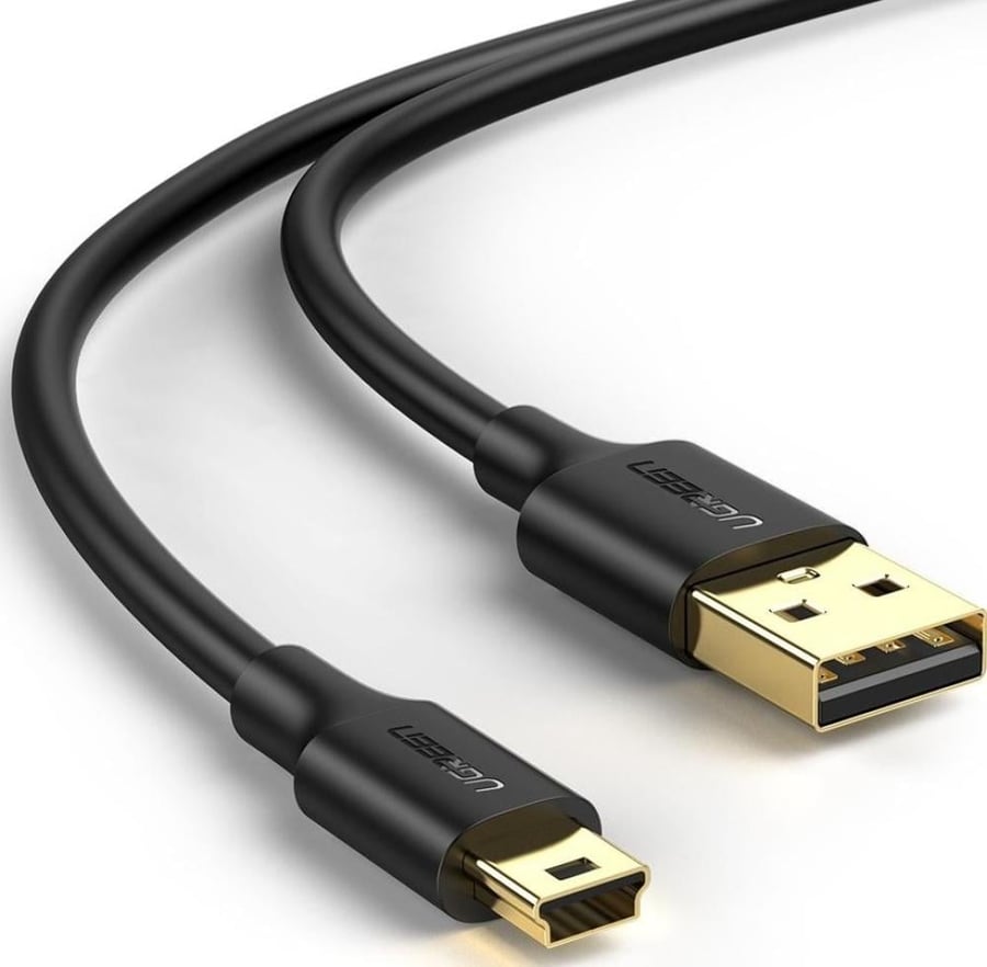 كابل يوجرين من USB 2.0 إلى Mini USB بطول 2 متر أسود موديل 30472