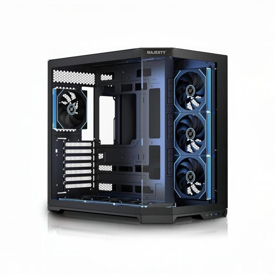 Gaming computer bag Magesti Mavira Pro 7 fans RGB black mid tower