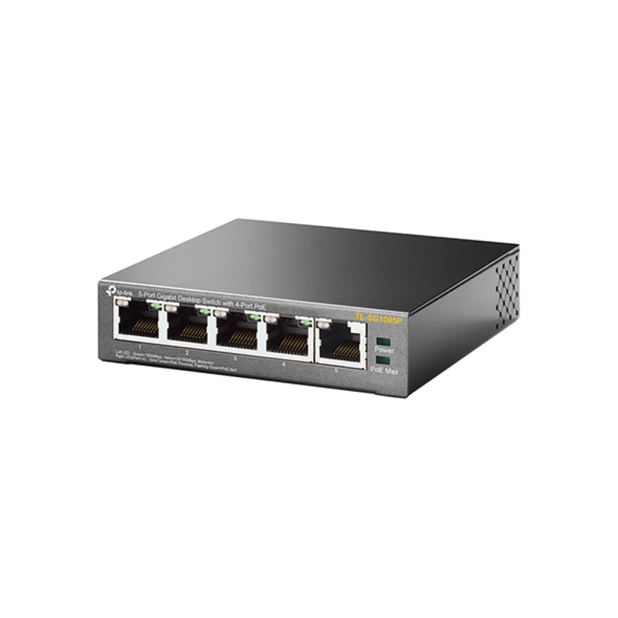 سويتش TP-Link Switch 5-Port Gigabit 4-Port PoE TL-SG1005P