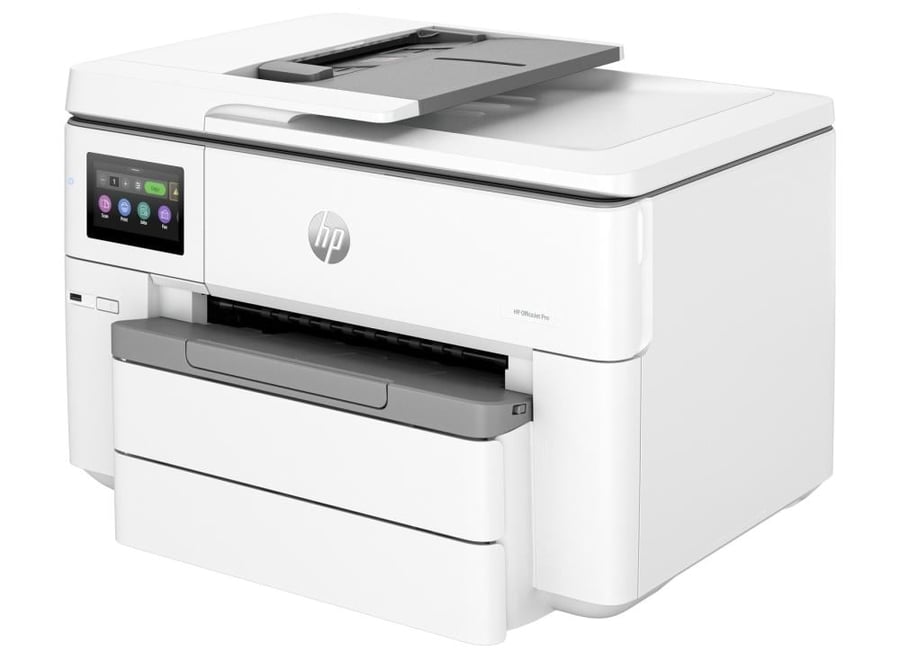 طابعة HP OfficeJet Pro 9730 A3 - طباعة، نسخ، مسح ضوئي، فاكس، دعم Wi-Fi و Bluetooth، سرعة عالية، طباعة على الوجهين