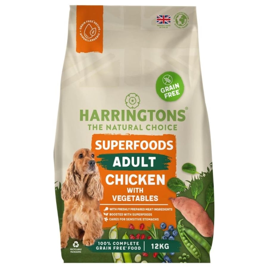 Harringtons Superfoods Chicken Adult Dry Dog Food 12KG