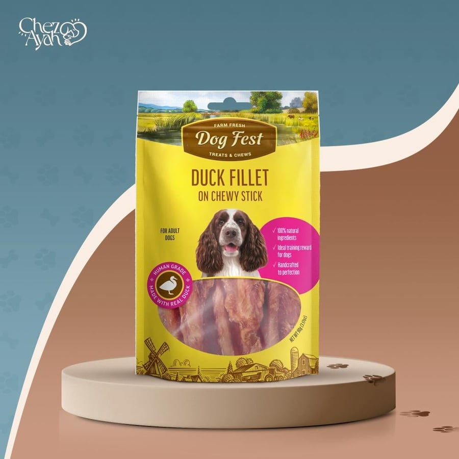 DogFest Duck fillet on a chewy stick 90G