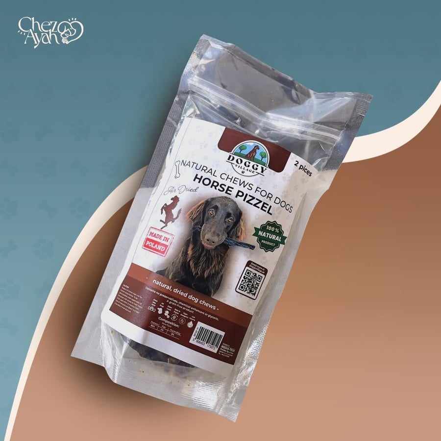 Doggy Village Horse Pizzle Chews - DV 7507 - 2 pcs, 300G
