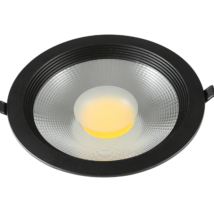 Submersible flood light, 8 inch, 30 lumens, black COB frame