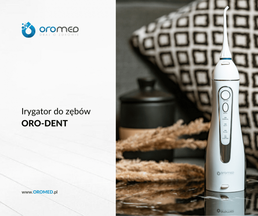 جهاز تنظيف الأسنان بالماء اللاسلكي مع إعادة شحنه USB مع خزان 200مل / صناعة بولندى / OROMED - IRY ORO DENT
