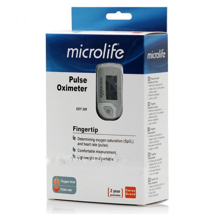 جهاز قياس نسبة الاكسجين فى الدم ونبضات القلب من مايكرولايف - Pulse Oximeter Microlife OXY 300