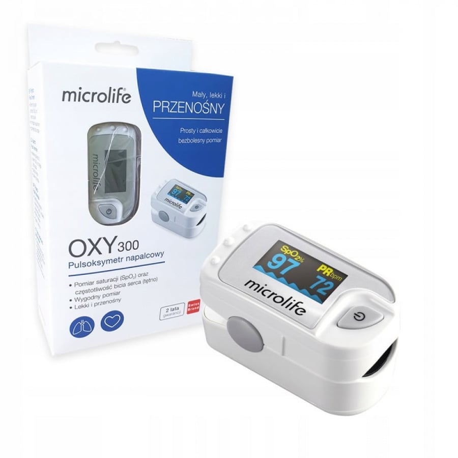 جهاز قياس نسبة الاكسجين فى الدم ونبضات القلب من مايكرولايف - Pulse Oximeter Microlife OXY 300