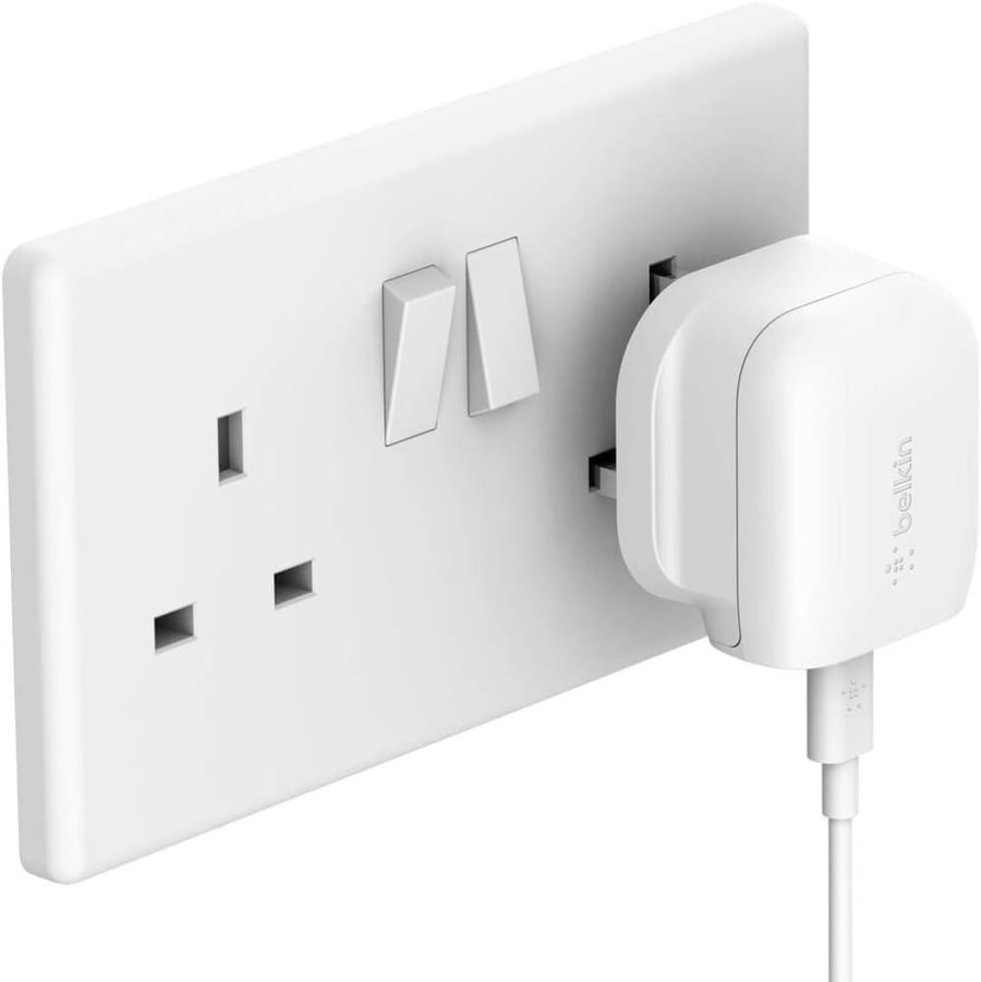 فيش تايب سي بلكن belkin 20W ابيض