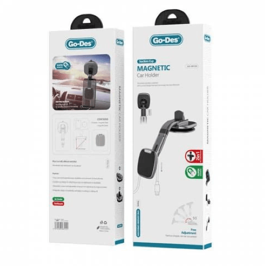 Go-Des Magnetic Car and Dashboard Phone Holder - The perfect solution to safely and easily hold your cell phone while driving