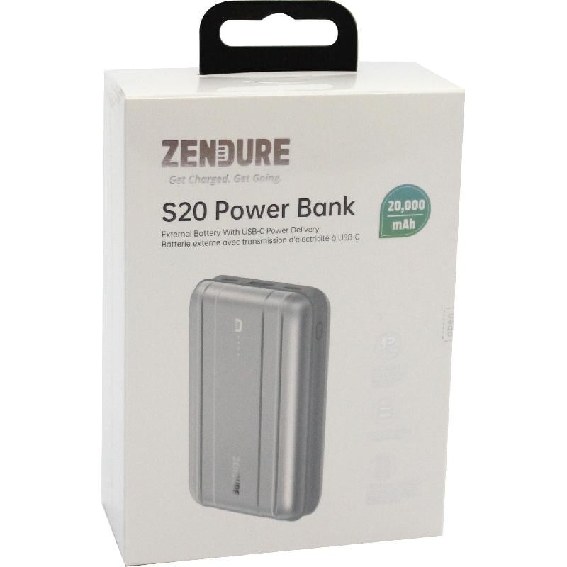 بطارية S20 20000mAh محمولة بـ 3 منافذ