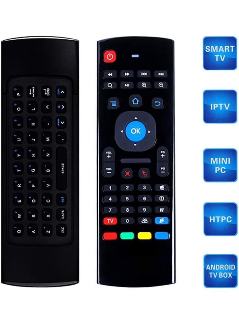 ريموت شامل جهاز تحكم عن بعد سمارت عالمية مع لوحة مفاتيح ذكي لتلفزيون TV اندرويد ، كمبيوتر ، اللابتوب وغيرها من الاجهزة الحديثة