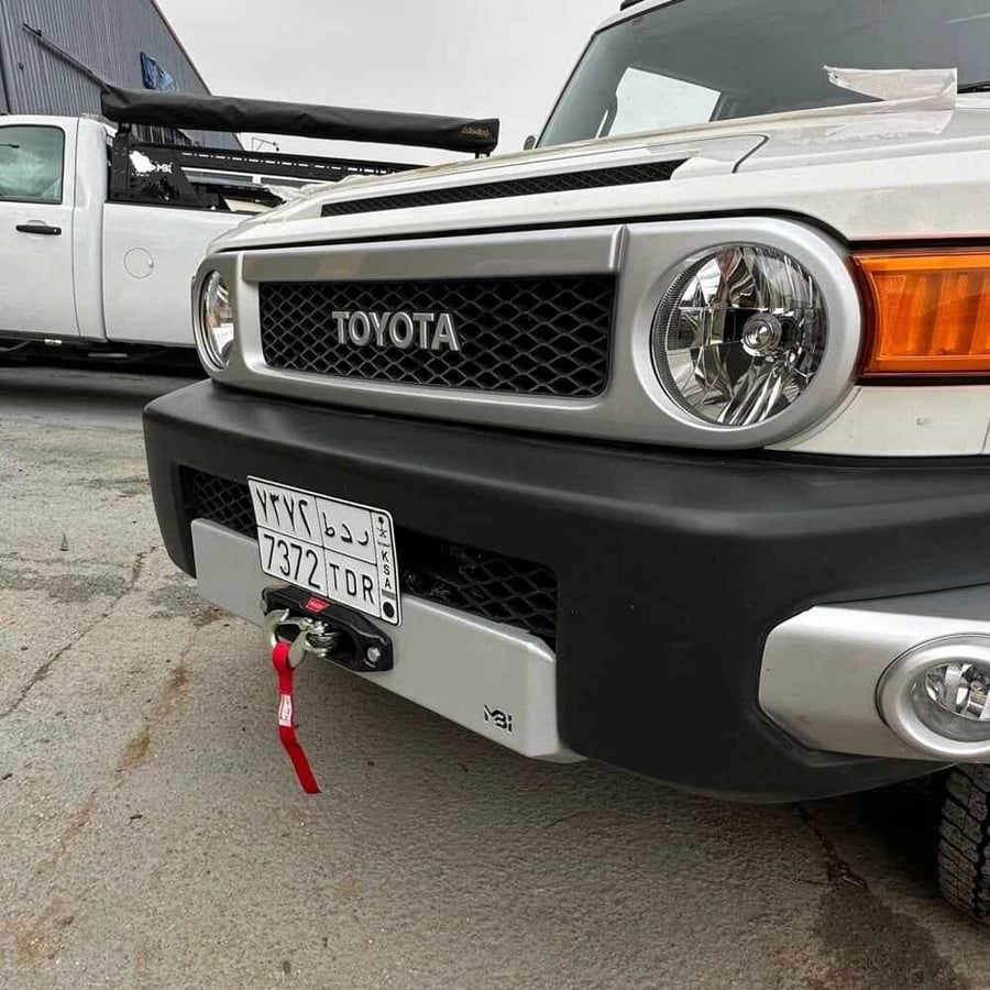 front protection bumper and winch
