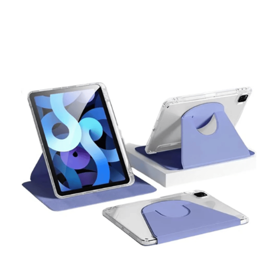 جراب ايباد 2022 الجيل العاشر بخلفية شفافة دوران 360 درجة