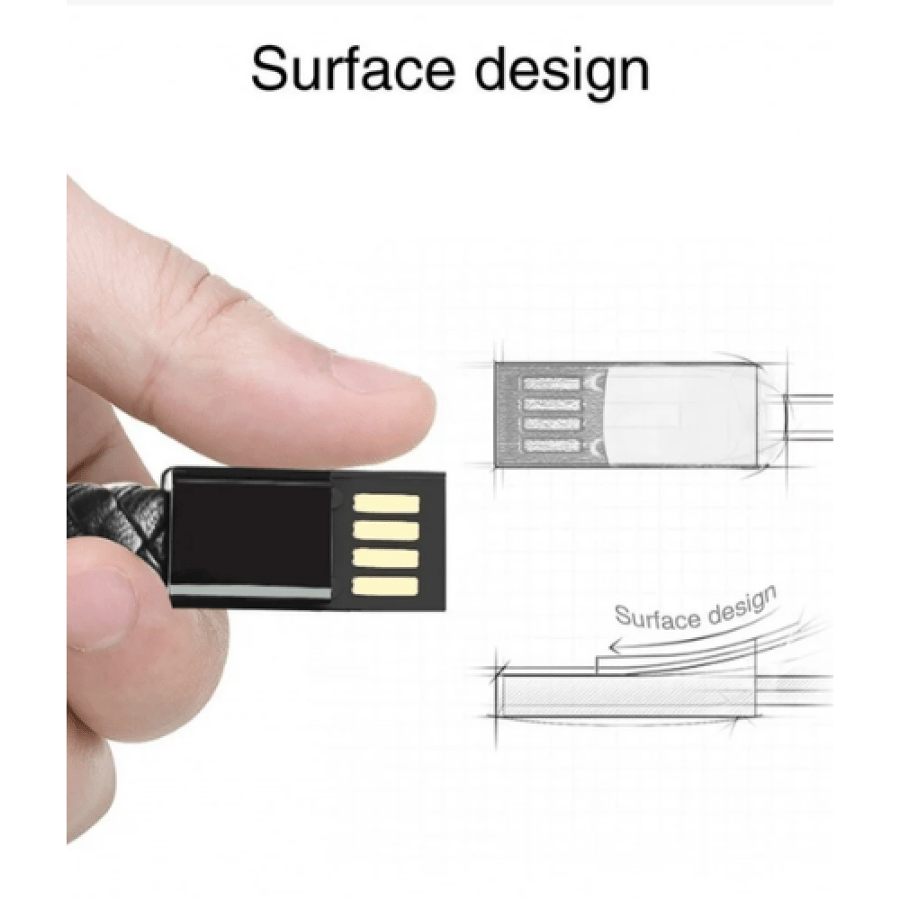 تن بلس سوار شحن جلدي USB إلى لايتنينج لأجهزة آيفون