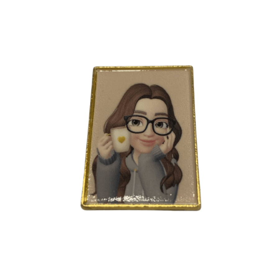 Snapchat character iron sticker