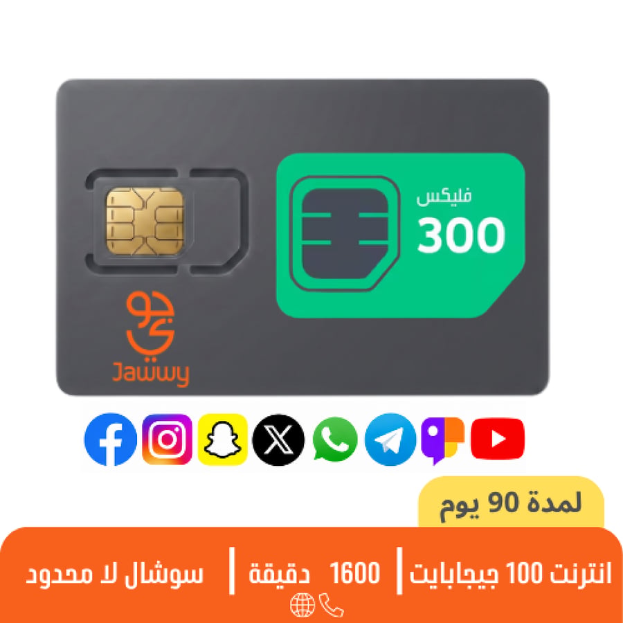 جوي - فليكس 300 - شريحة مسبقة الدفع
