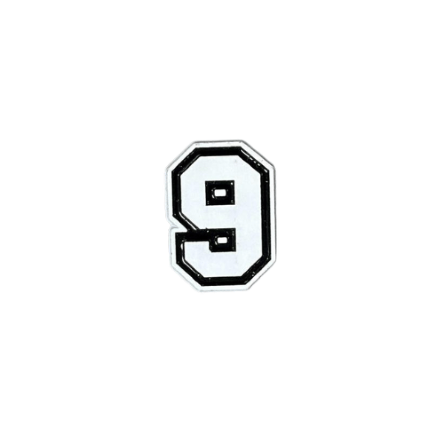 Iron sticker number 9