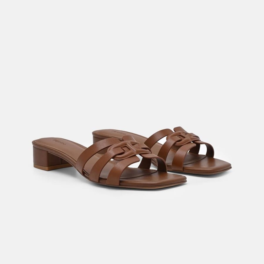 كعب بيدرو /لون Cognac