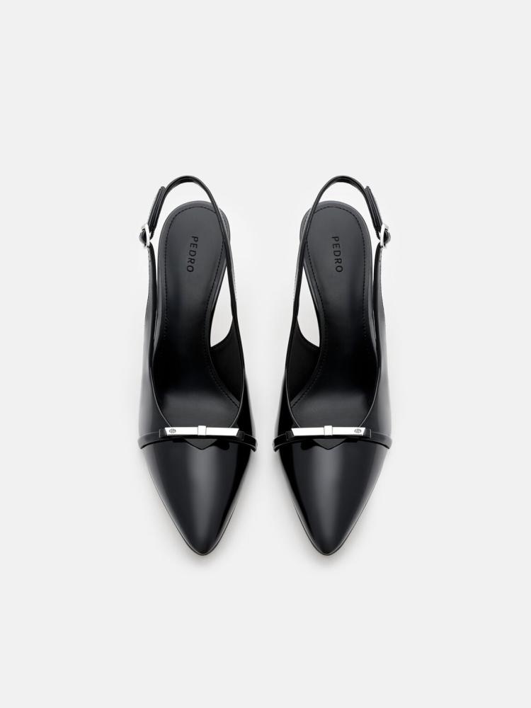 كعب بيدرو/لون  Black Patent