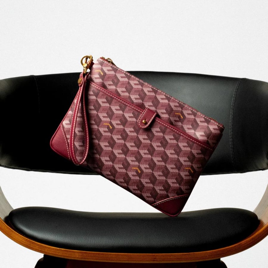 باوتشchristyng/اللون Burgundy