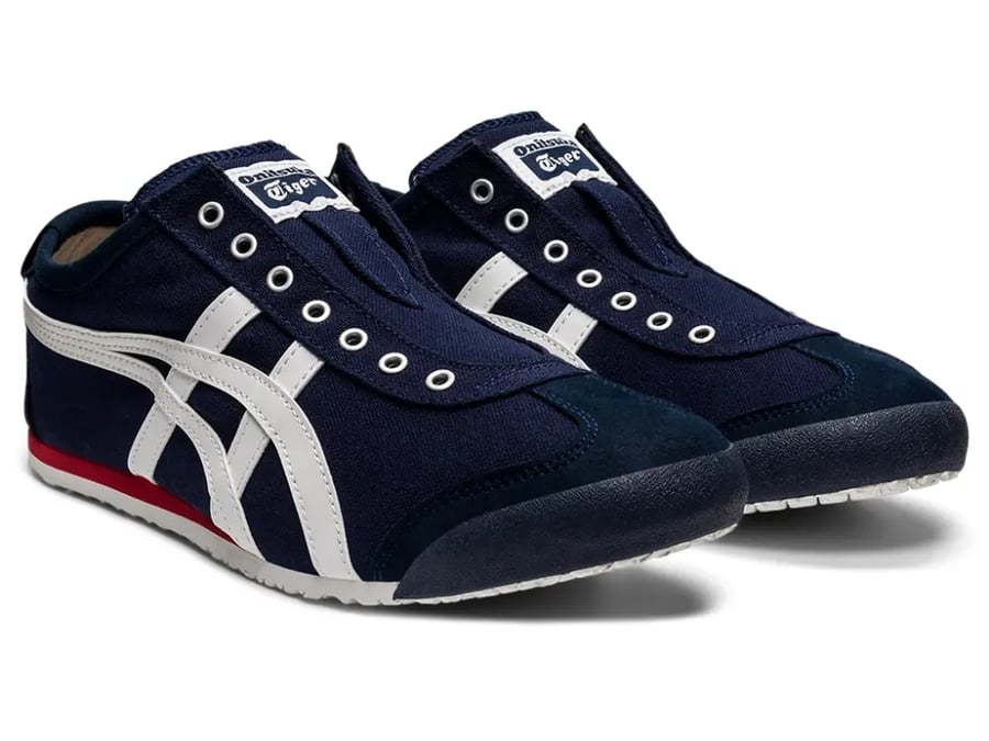 شوز اونتسوكا تايقر/MEXICO 66 SLIP-ON-لون NAVY/OFF-WHITE