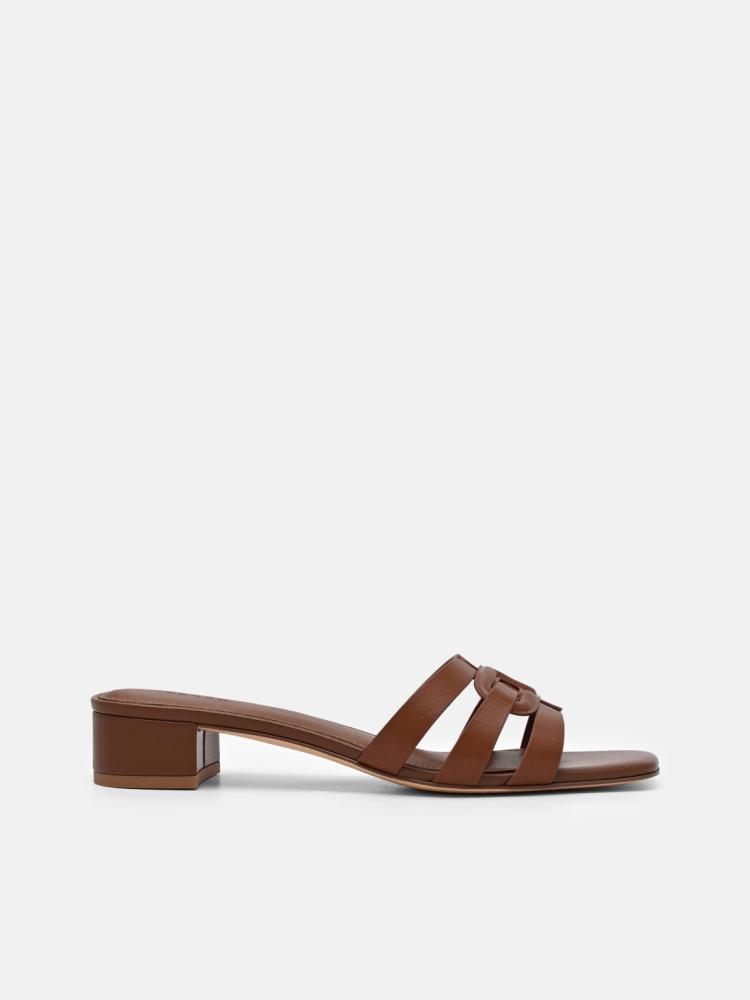 كعب بيدرو /لون Cognac