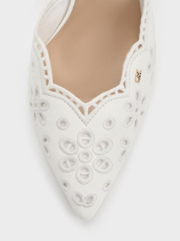 Charles and Keith heel / white color
