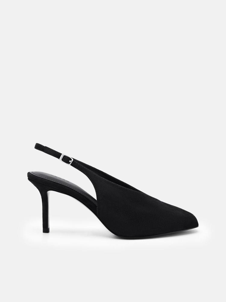كعب بيدرو/اللون Black Suede