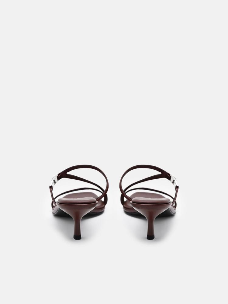 كعب بيدرو/لون Mahogany