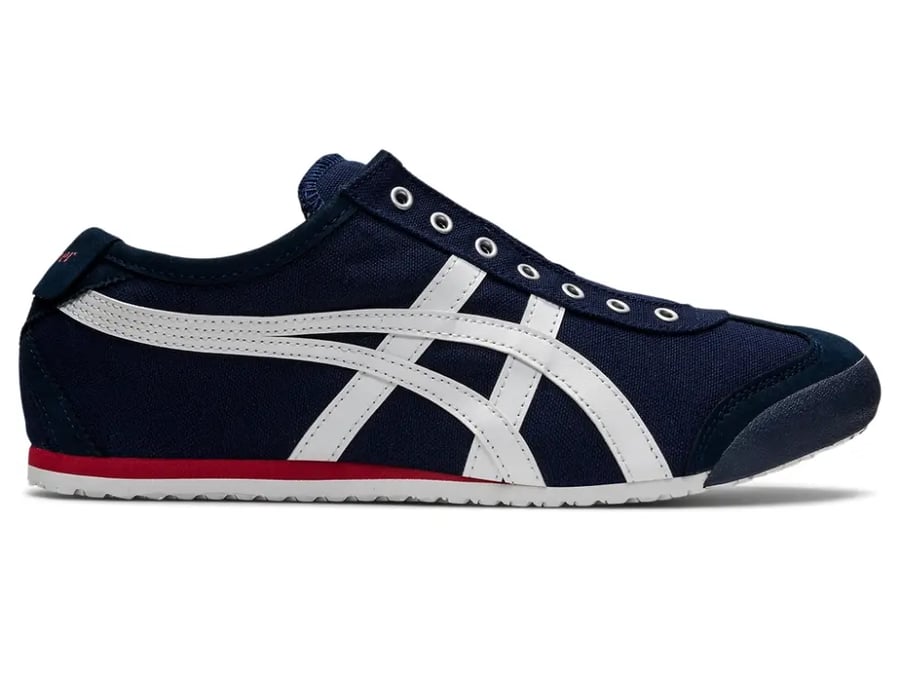 شوز اونتسوكا تايقر/MEXICO 66 SLIP-ON-لون NAVY/OFF-WHITE