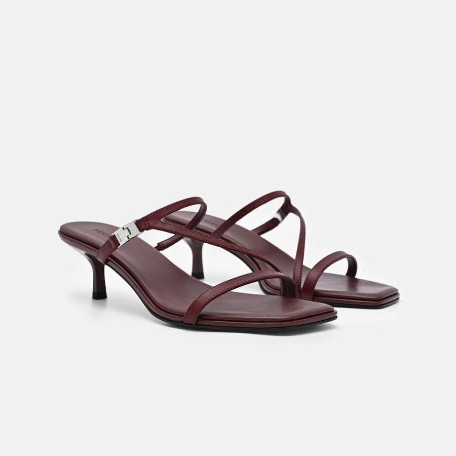 كعب بيدرو/لون Mahogany