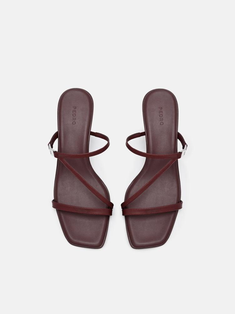 كعب بيدرو/لون Mahogany