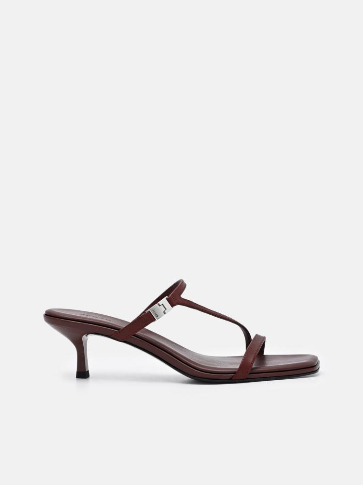 كعب بيدرو/لون Mahogany