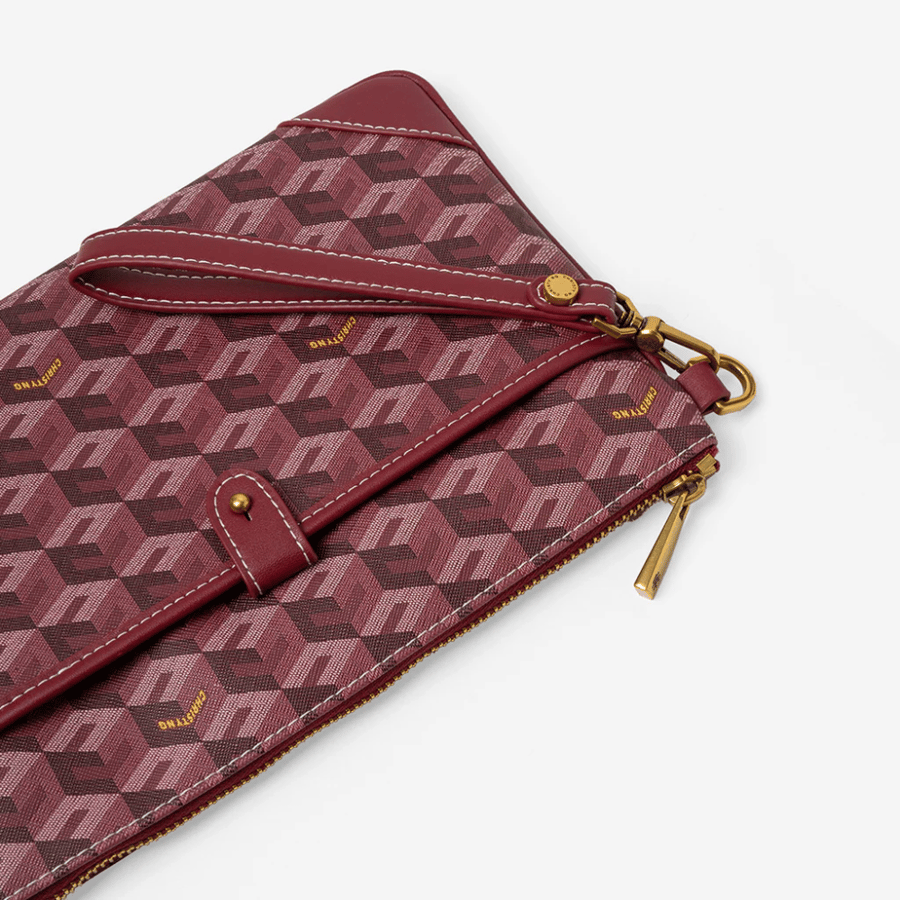 باوتشchristyng/اللون Burgundy