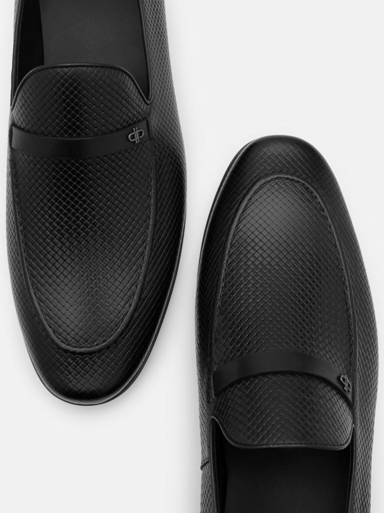 شوز بيدرو رجالي/لون Black Embossed