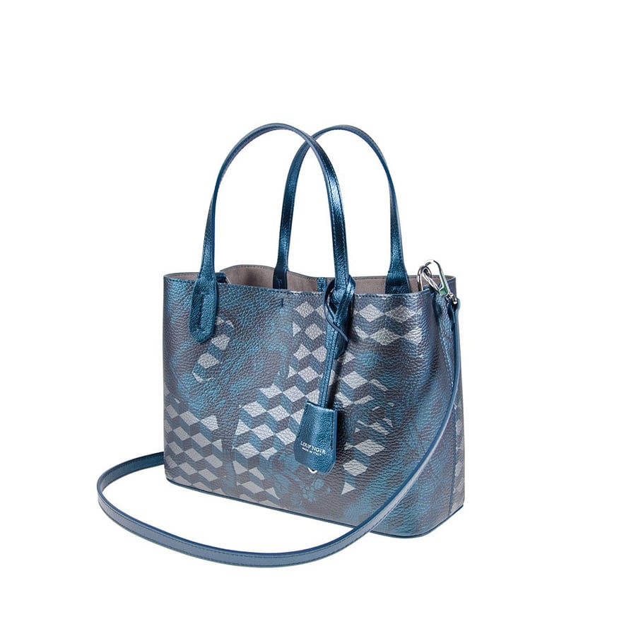 Lob Noir Bag / Mini Shopper - Petrol Met